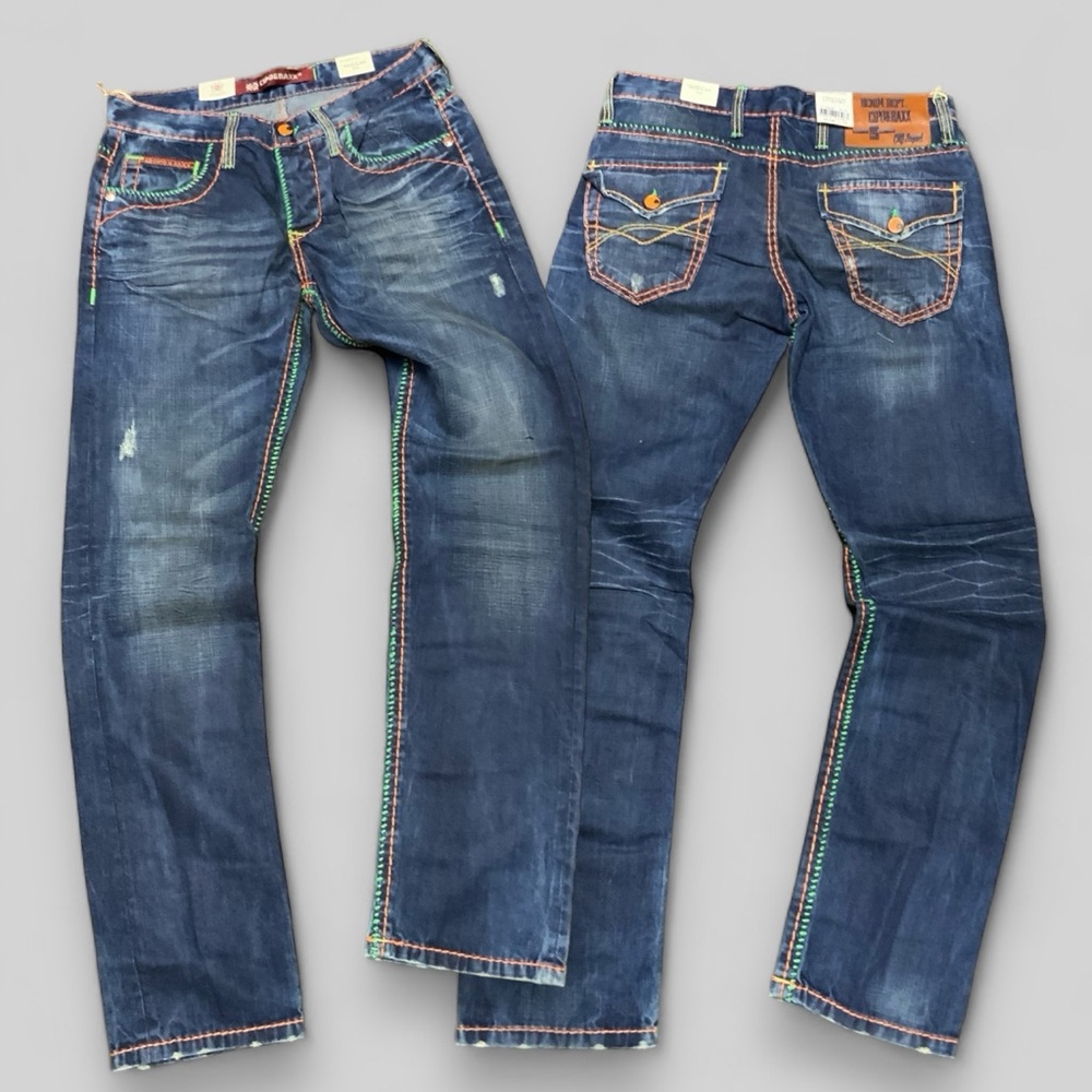 Men's Cipo & Baxx C-1036 Blue Denim Pants